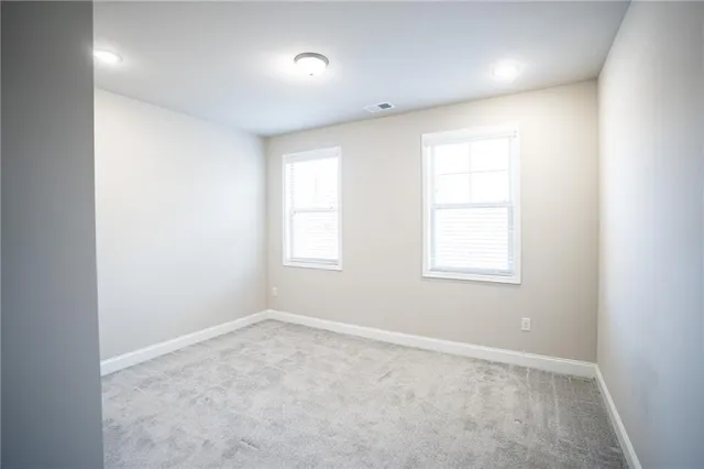 a view of an empty room