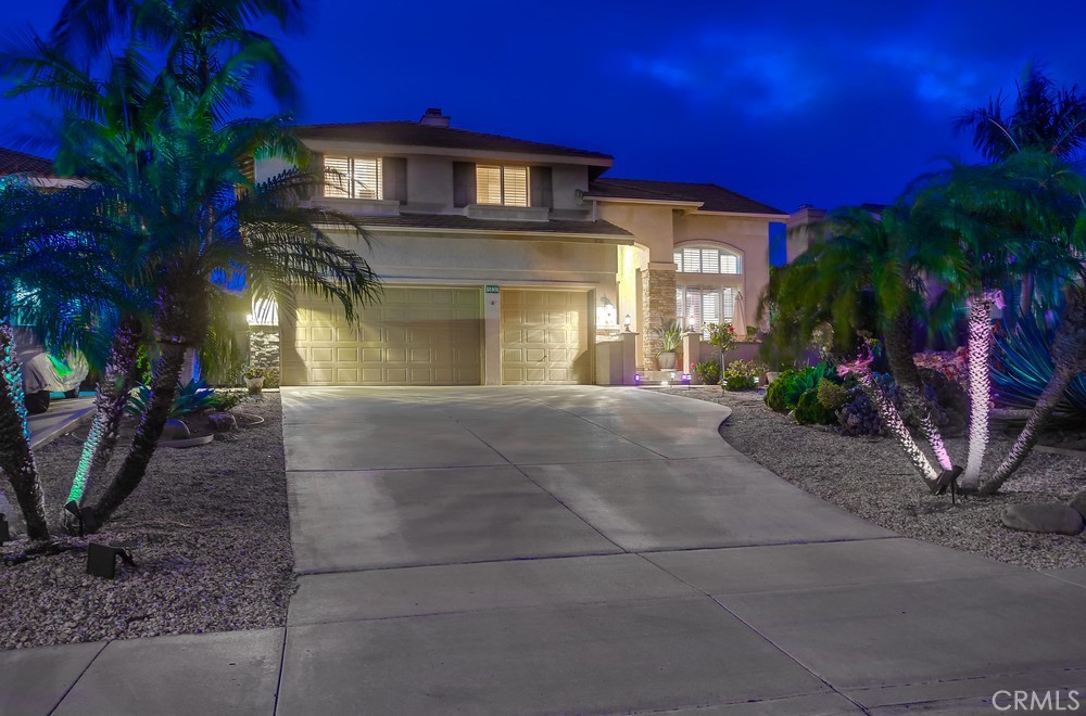 a front view of a house