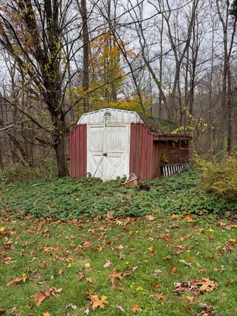a view of a walk in closet