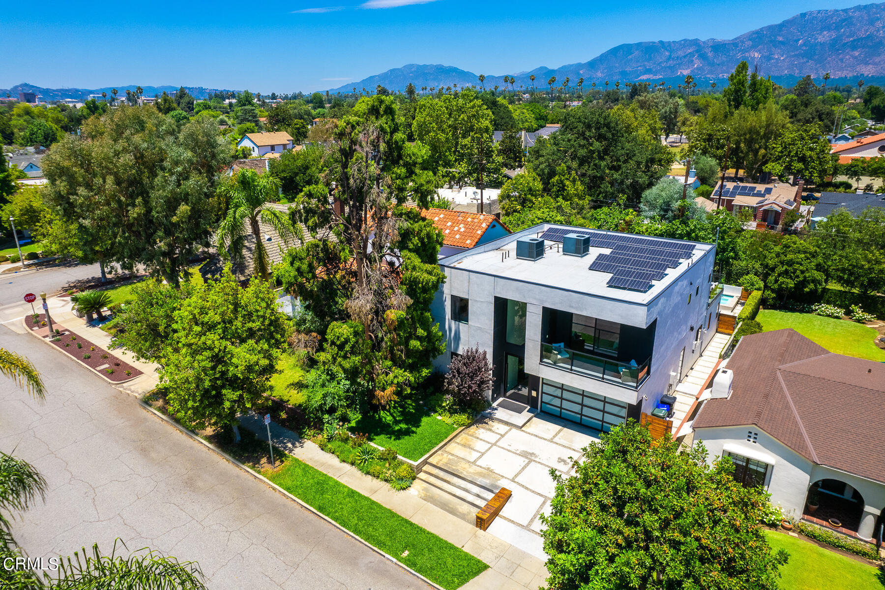 2065 Oakdale Street Pasadena, CA 91107 - Photo 6 of 7 an aerial view of a house with a yard