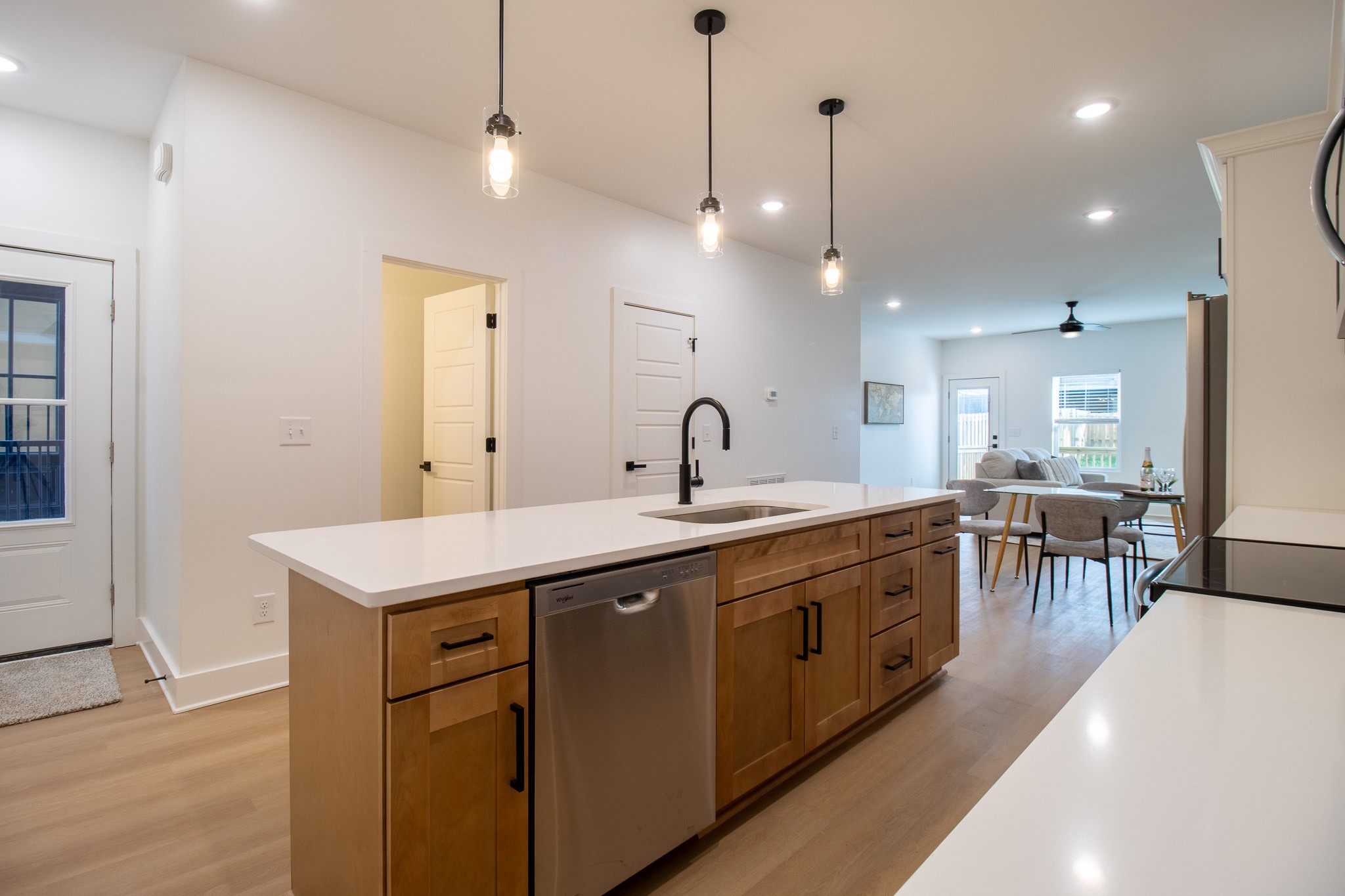 4024 University Avenue, Unit B Old Hickory, TN 37138 - Photo 5 of 30 a large kitchen with cabinets a sink a counter space appliances and a center island