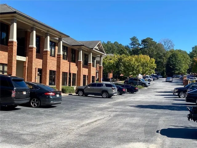 a car parked in front of a building