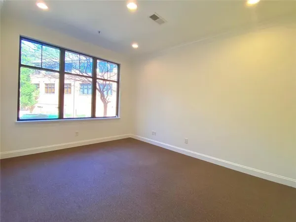 a view of an empty room