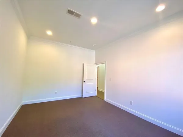 an empty room with a natural light