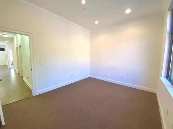 a view of an empty room