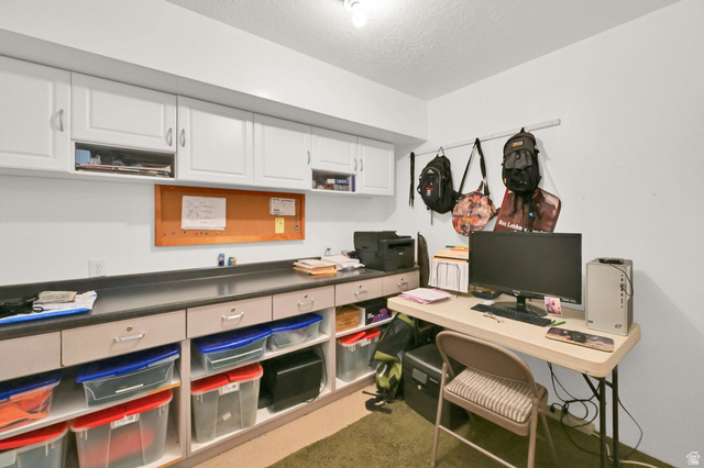 13658 South Fort Street Draper, UT 84020 - Photo 76 of 87 Dedicated workspace featuring extensive built-in cabinetry, a long countertop, and integrated lower shelving