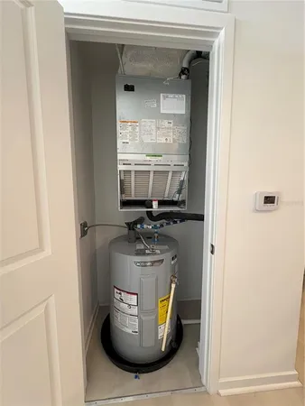 a water heater on the wall