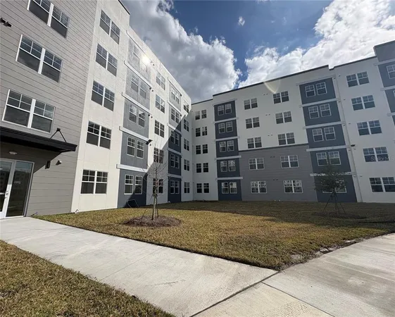 a front view of a building