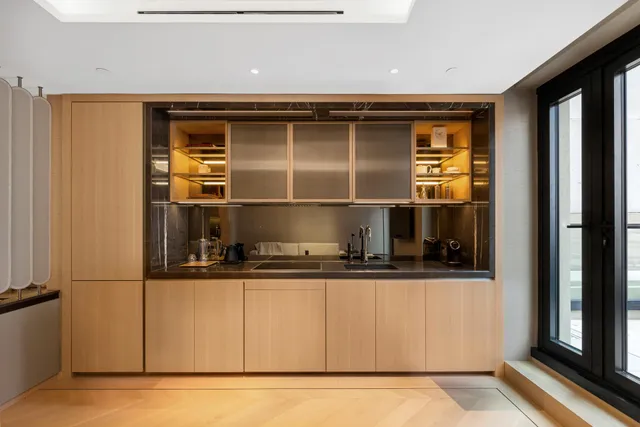 a room with storage and utility