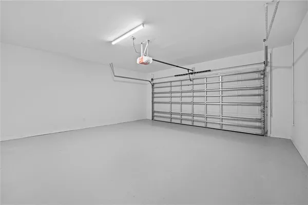 a view of a garage