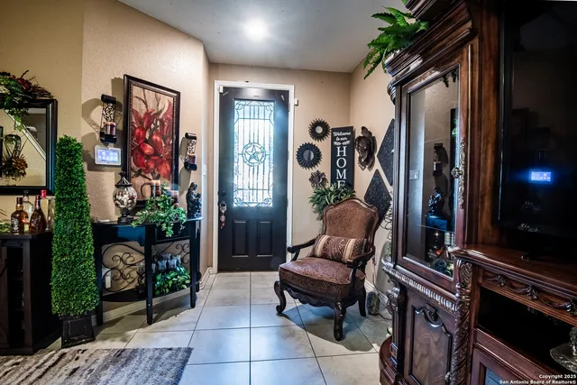 a outdoor living space with furniture and a potted plant
