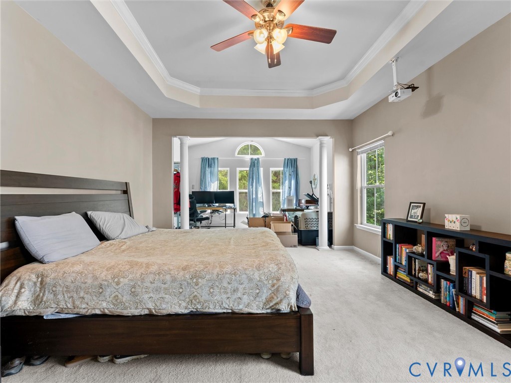 7434 South Franklins Way Quinton, VA 23141 - Photo 14 of 31 Spacious room featuring a tray ceiling with crown