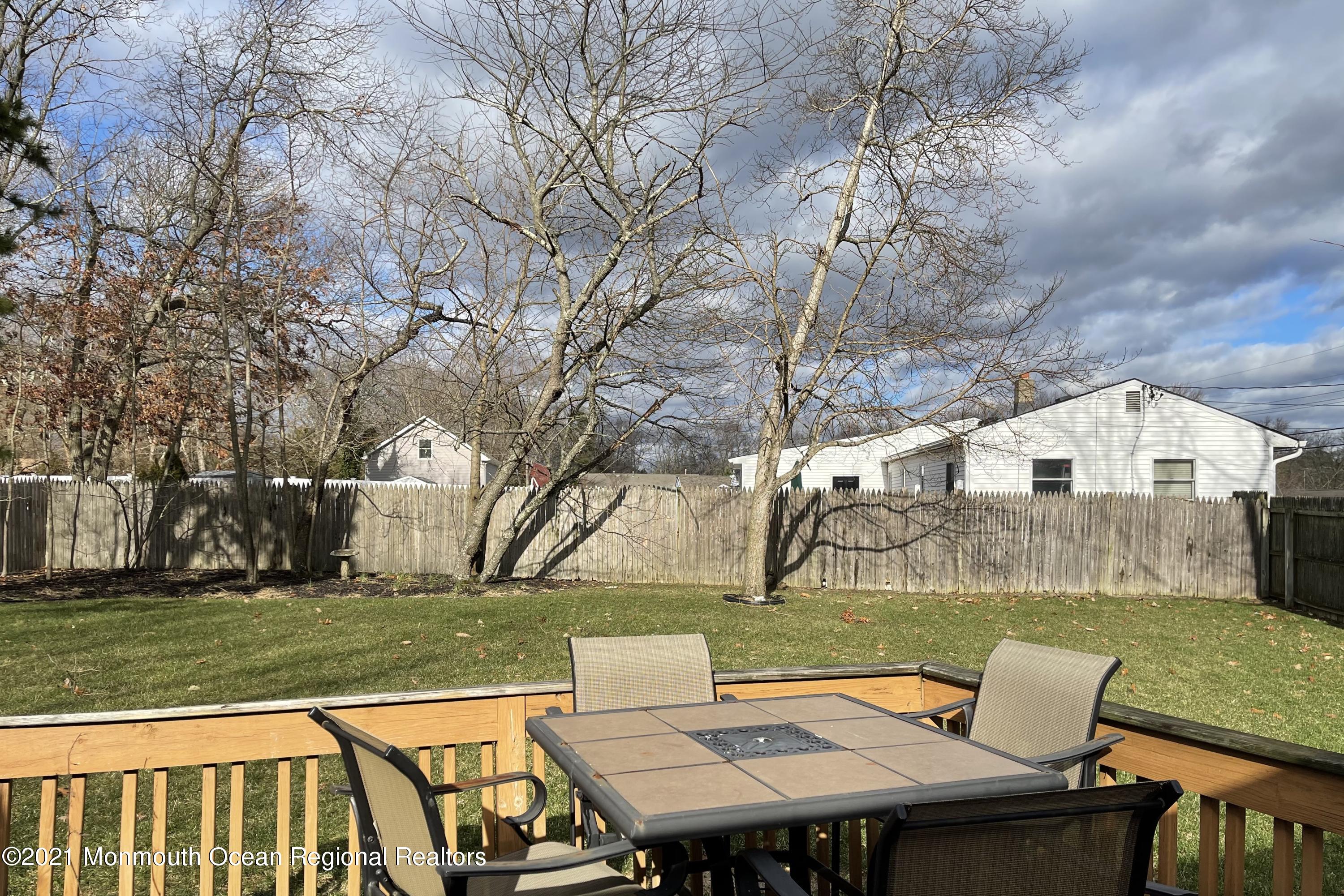 147 Stephan Road Brick, NJ 08724 - Photo 8 of 24 VIEW FROM DECK OF BACK YARD