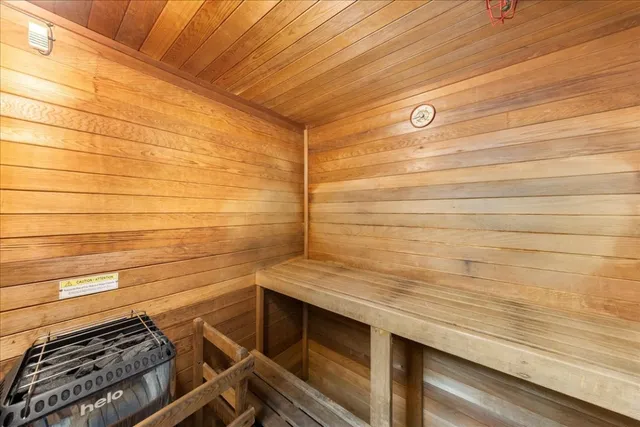 a view of a patio with swimming pool