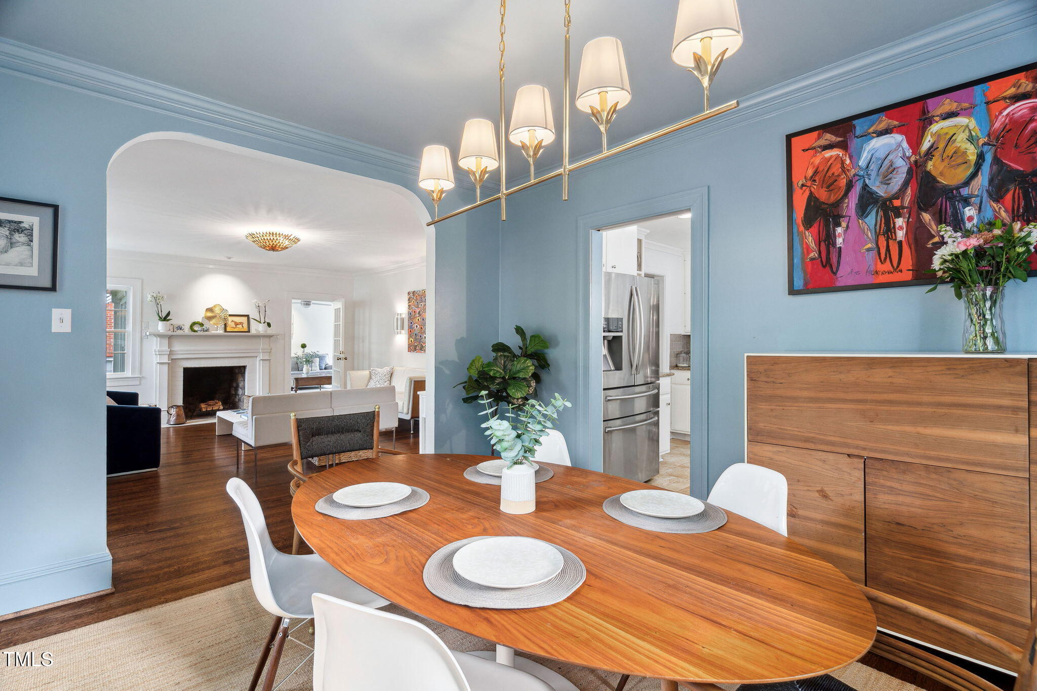 3210 Merriman Avenue Raleigh, NC 27607 - Photo 5 of 43 a view of a dining room with furniture and wooden floor