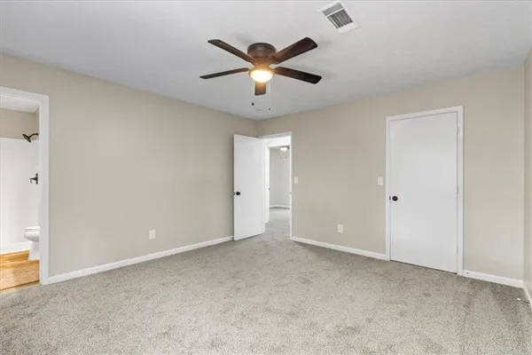 a view of an empty room
