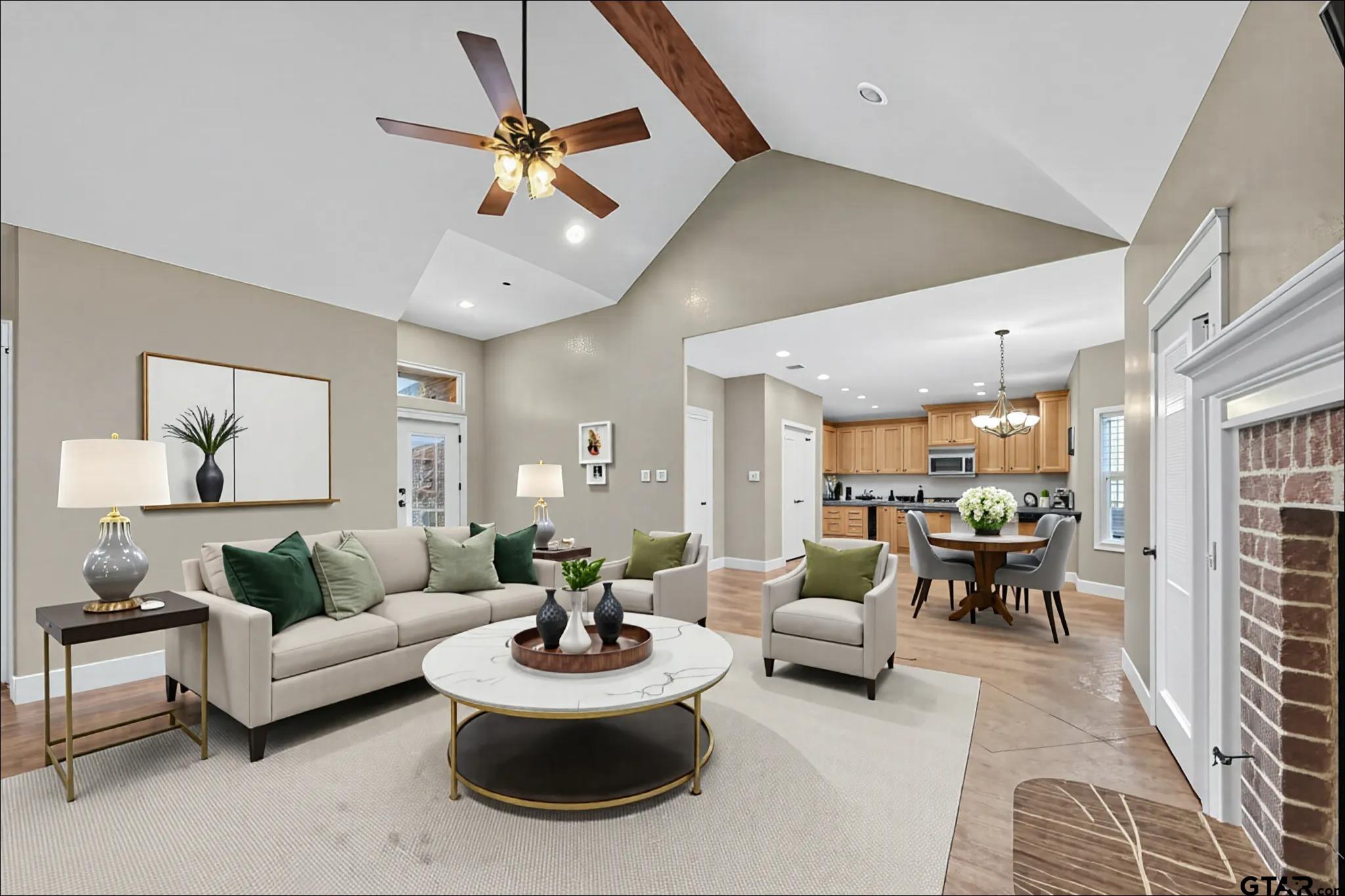 709 Linus Lane Lindale, TX 75771 - Photo 5 of 40 a living room with furniture and a large window