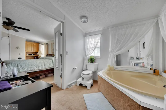 a view of a lake in middle of the town