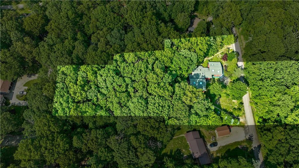 67 Spruce Peak Road Acme, PA 15610 - Photo 37 of 38 an aerial view of residential house with outdoor space and trees all around