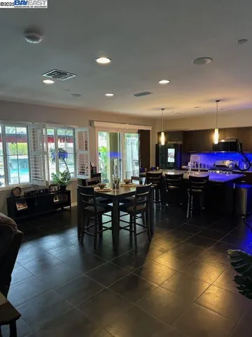 a kitchen with lots of counter top space