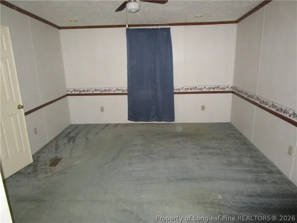 a view of a garage