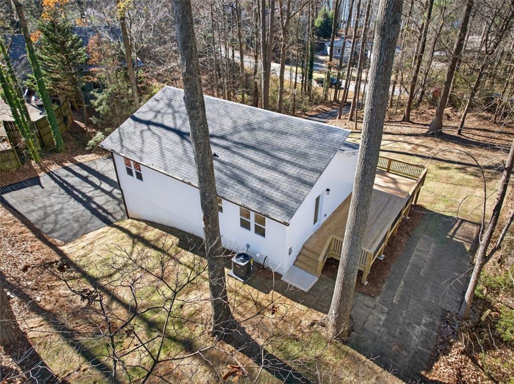 4190 Heather Way Cumming, GA 30041 - Photo 37 of 45 a view of balcony with wooden floor and fence