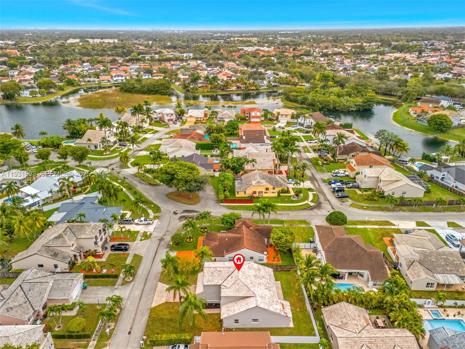 16054 Southwest 77th Terrace Miami, FL 33193 - Photo 39 of 42 an aerial view of residential houses with outdoor space