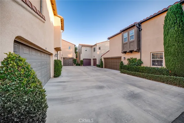 a view of outdoor space and garage