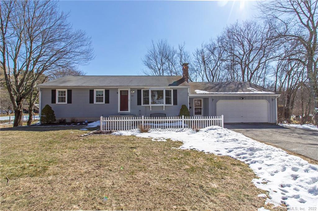 161 East Hill Road Canton, CT 06019 - Photo 1 of 1 a front view of a house with a yard covered in snow