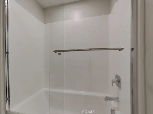 a close view of a bathtub in bathroom