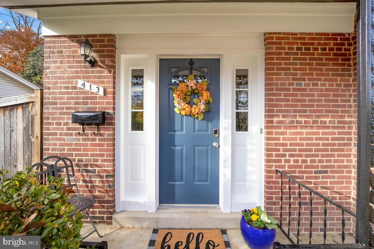 a front view of a house