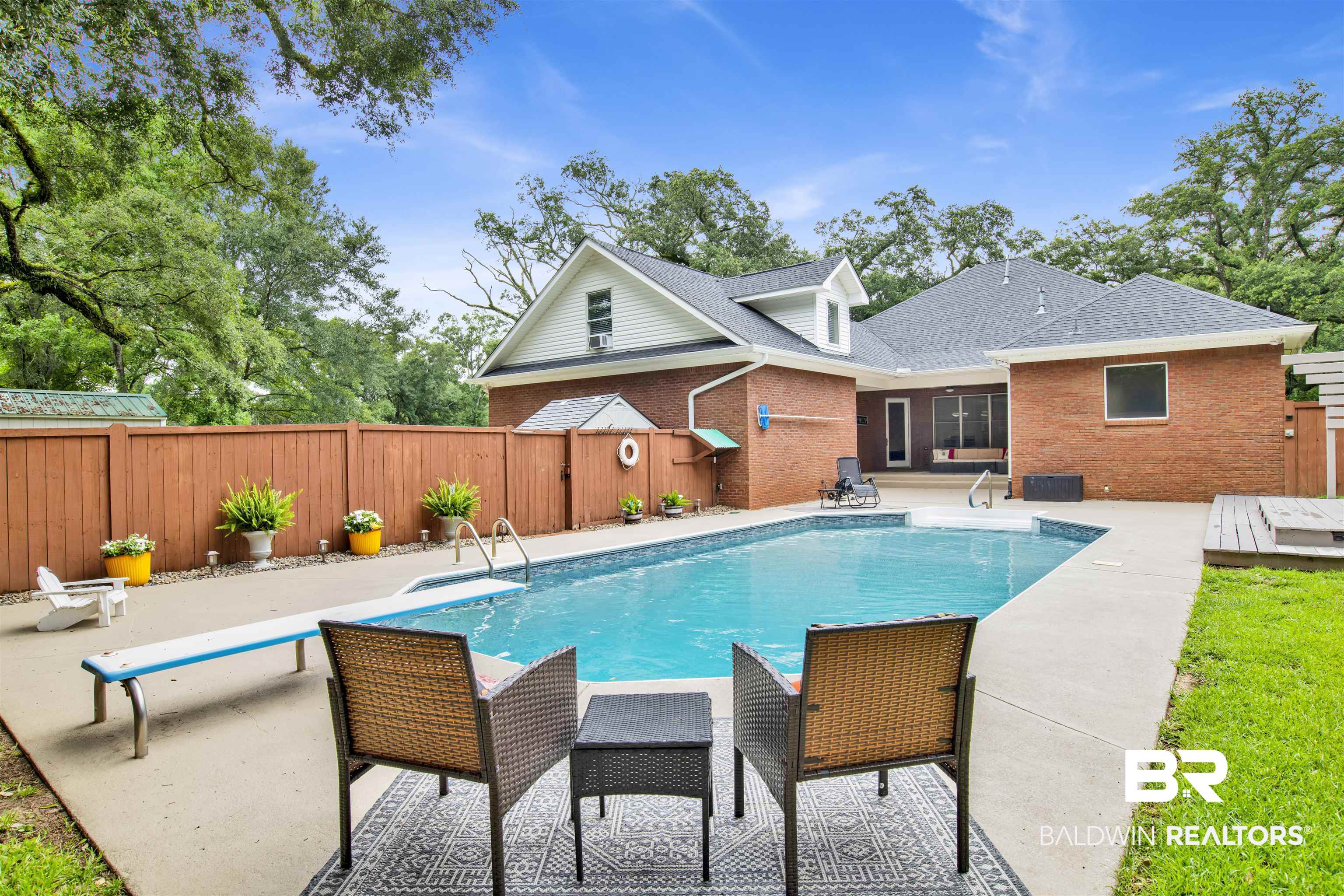 4340 Hamilton Oaks Lane Mobile, AL 36695 - Photo 3 of 51 View of swimming pool featuring a patio and a diving board