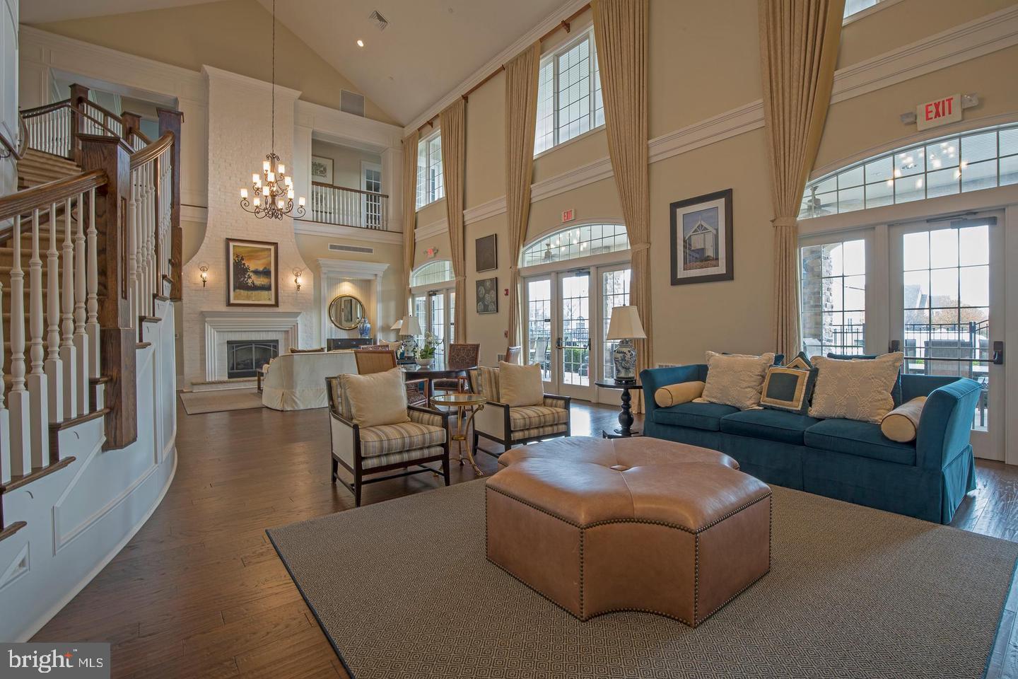 114 West Kennedy Road, Unit 189 North Wales, PA 19454 - Photo 37 of 43 a living room with fireplace furniture and a large window