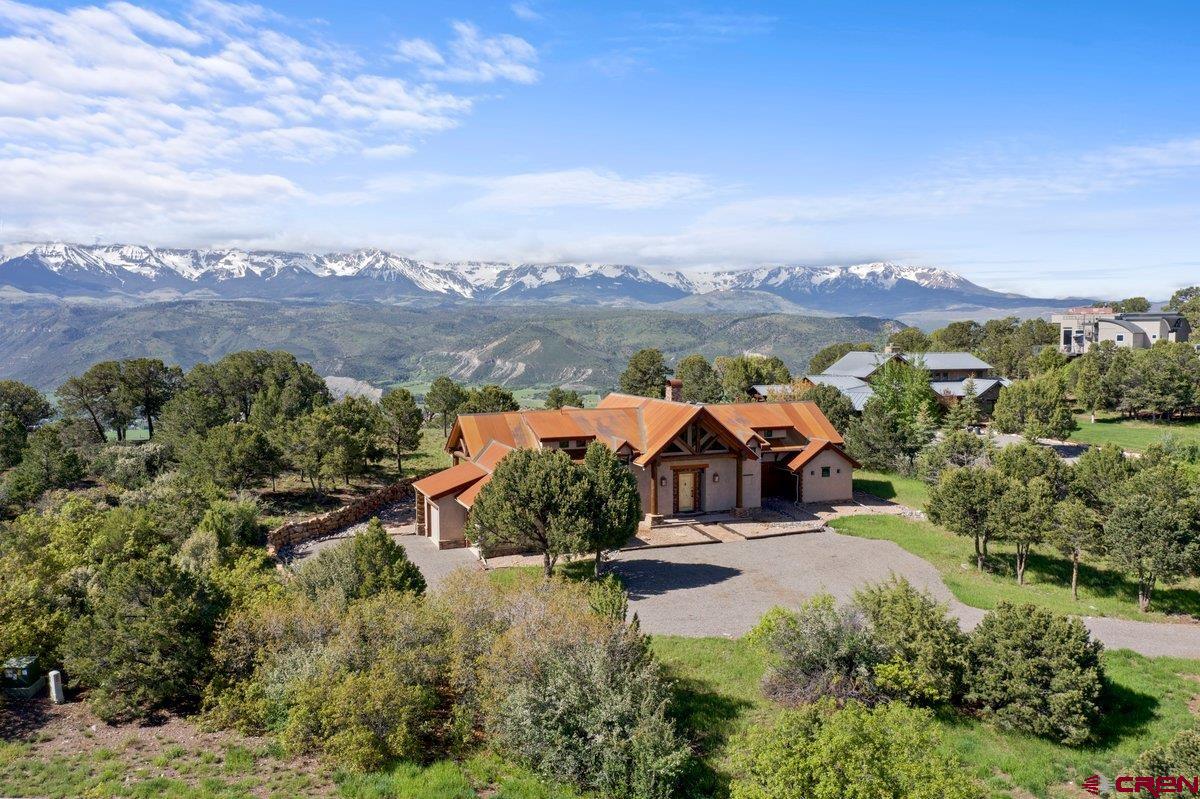 800 Pine Drive Ridgway, CO 81432 - Photo 31 of 35 an aerial view of a house with a garden