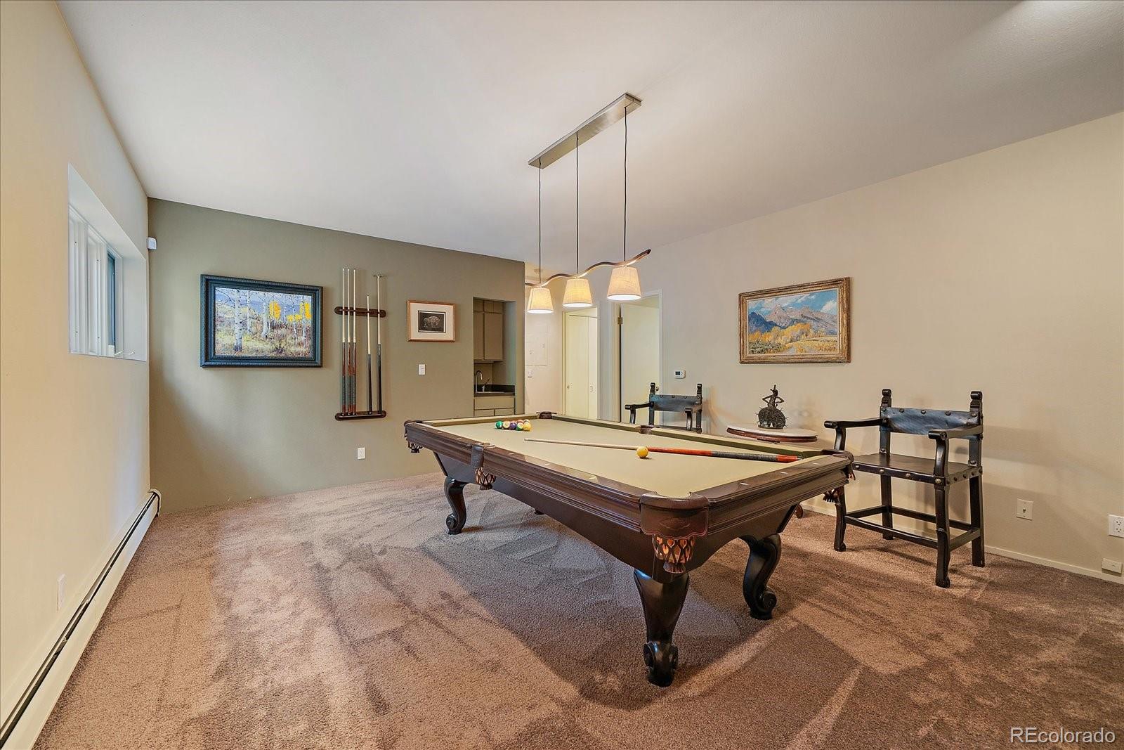 3251 Interlocken Drive Evergreen, CO 80439 - Photo 26 of 43 a room with furniture pool table and window