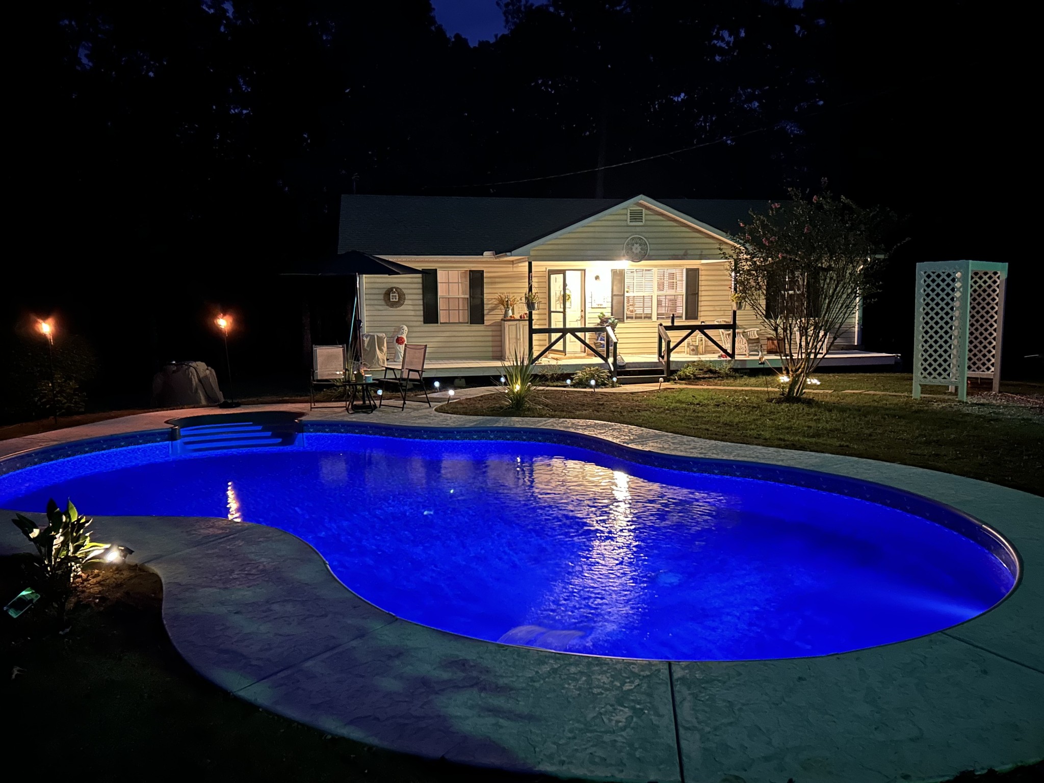 5935 Old Stage Road Huntingdon, TN 38344 - Photo 28 of 29 a view of swimming pool outdoor seating and yard