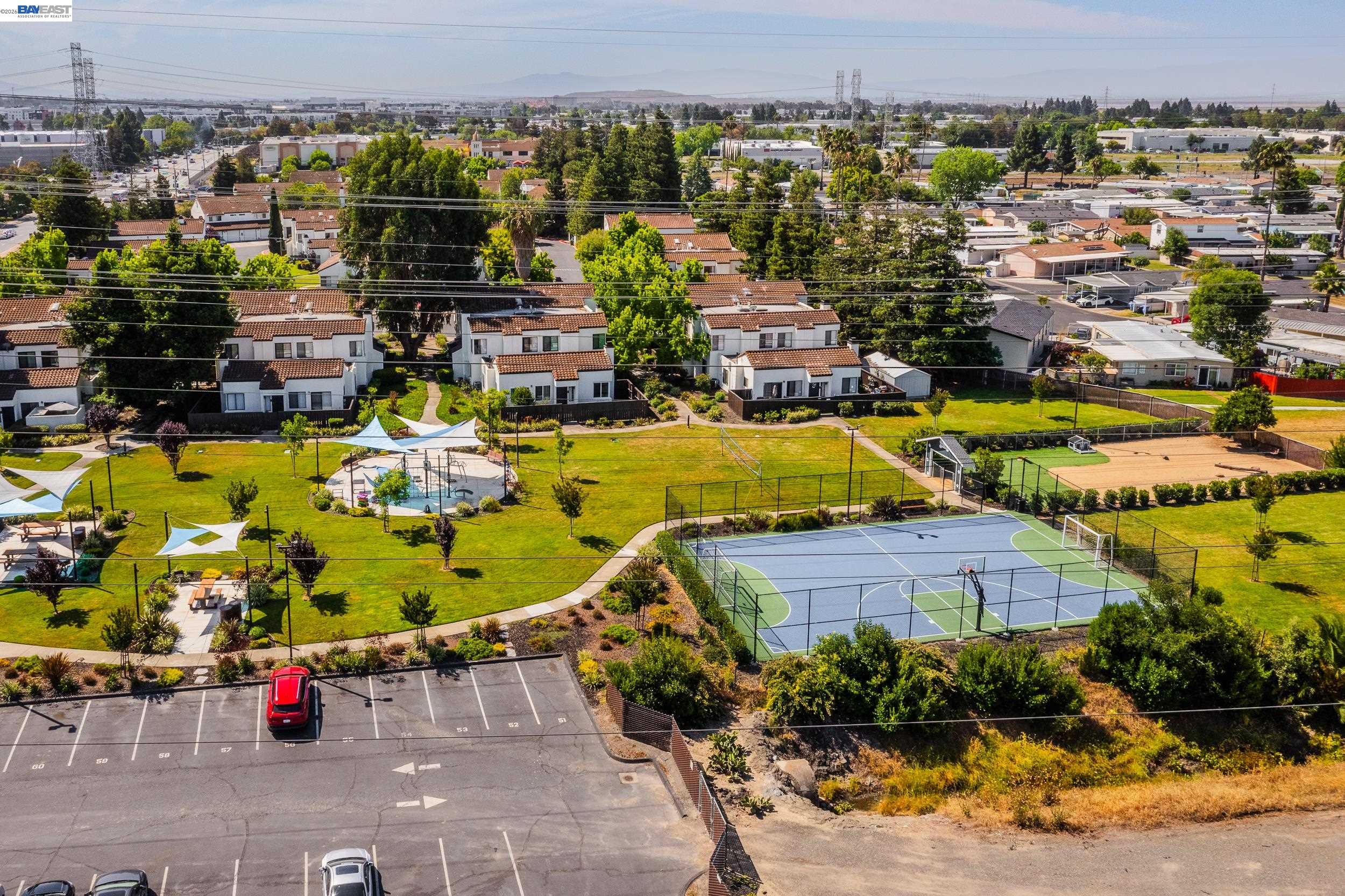 4032 Doane Street Fremont, CA 94538 - Photo 37 of 39 an aerial view of a houses with outdoor space