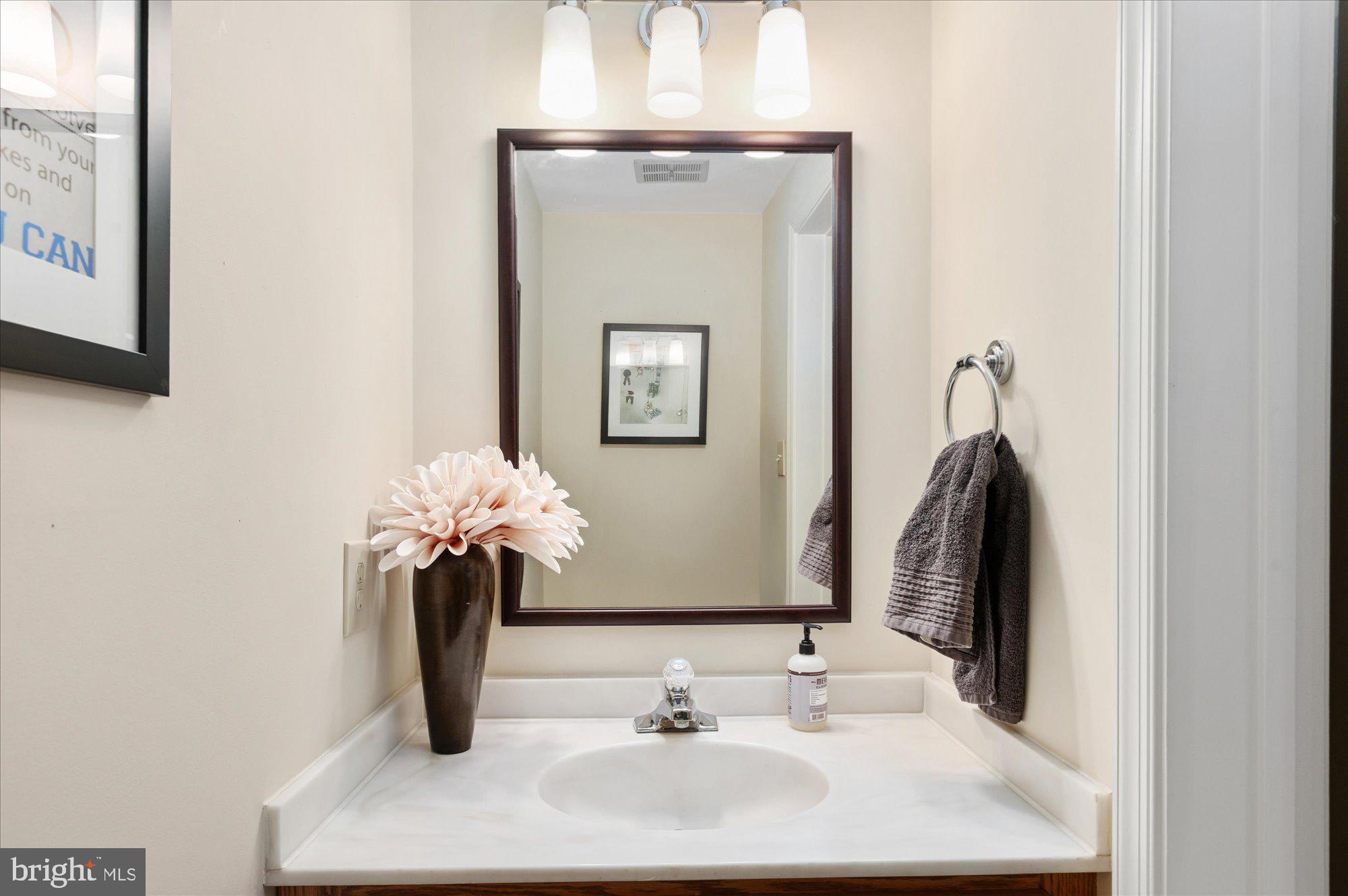 8005 Quarry Ridge Way Bethesda, MD 20817 - Photo 37 of 40 a bathroom with a sink and a mirror