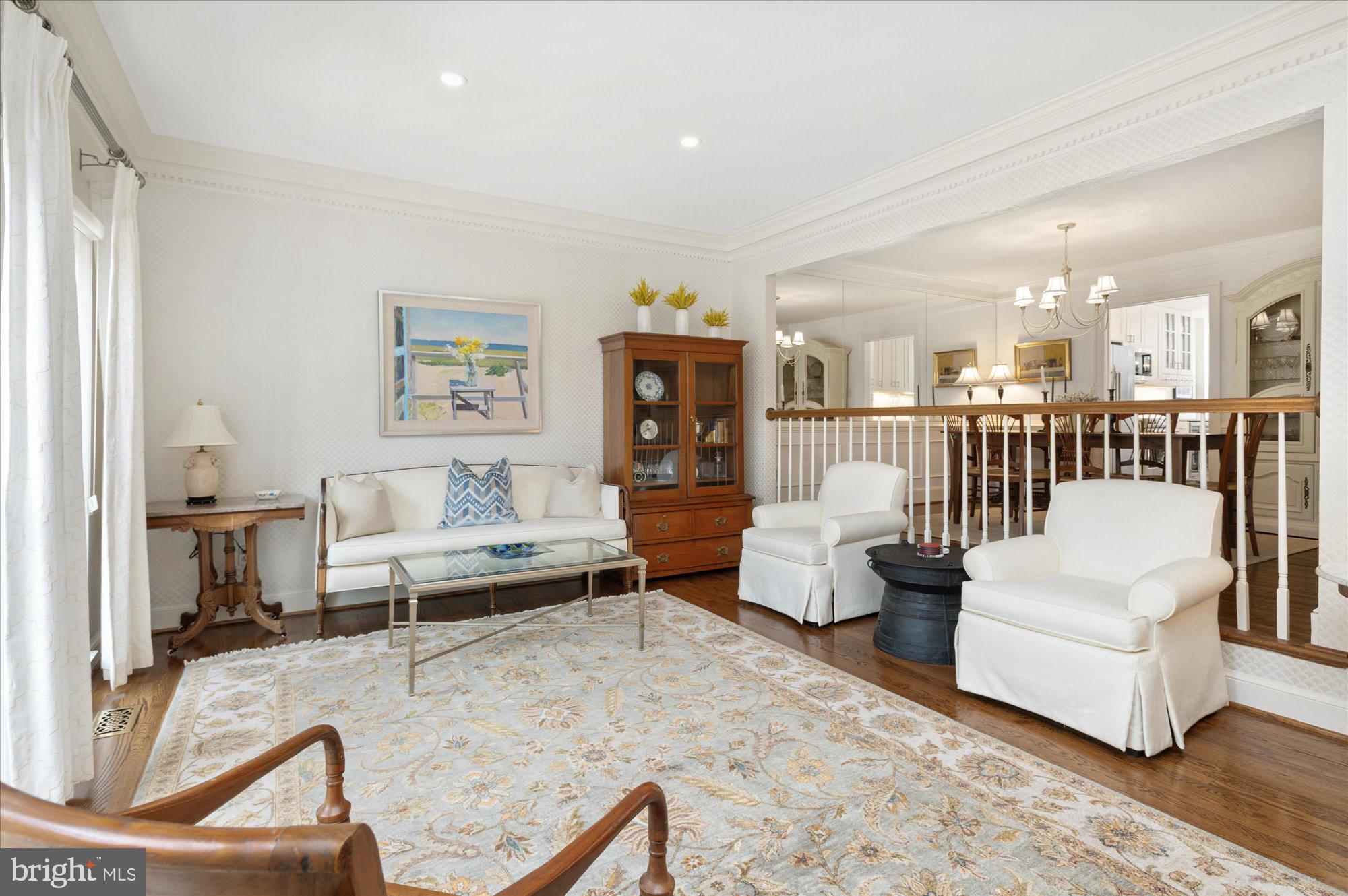 8005 Quarry Ridge Way Bethesda, MD 20817 - Photo 5 of 40 a living room with furniture and a couch