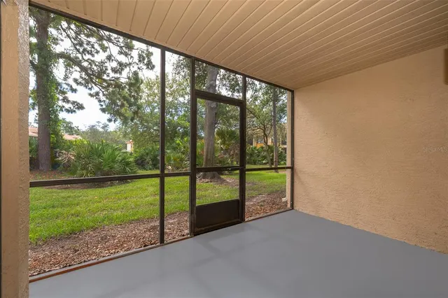 a view of a yard with porch