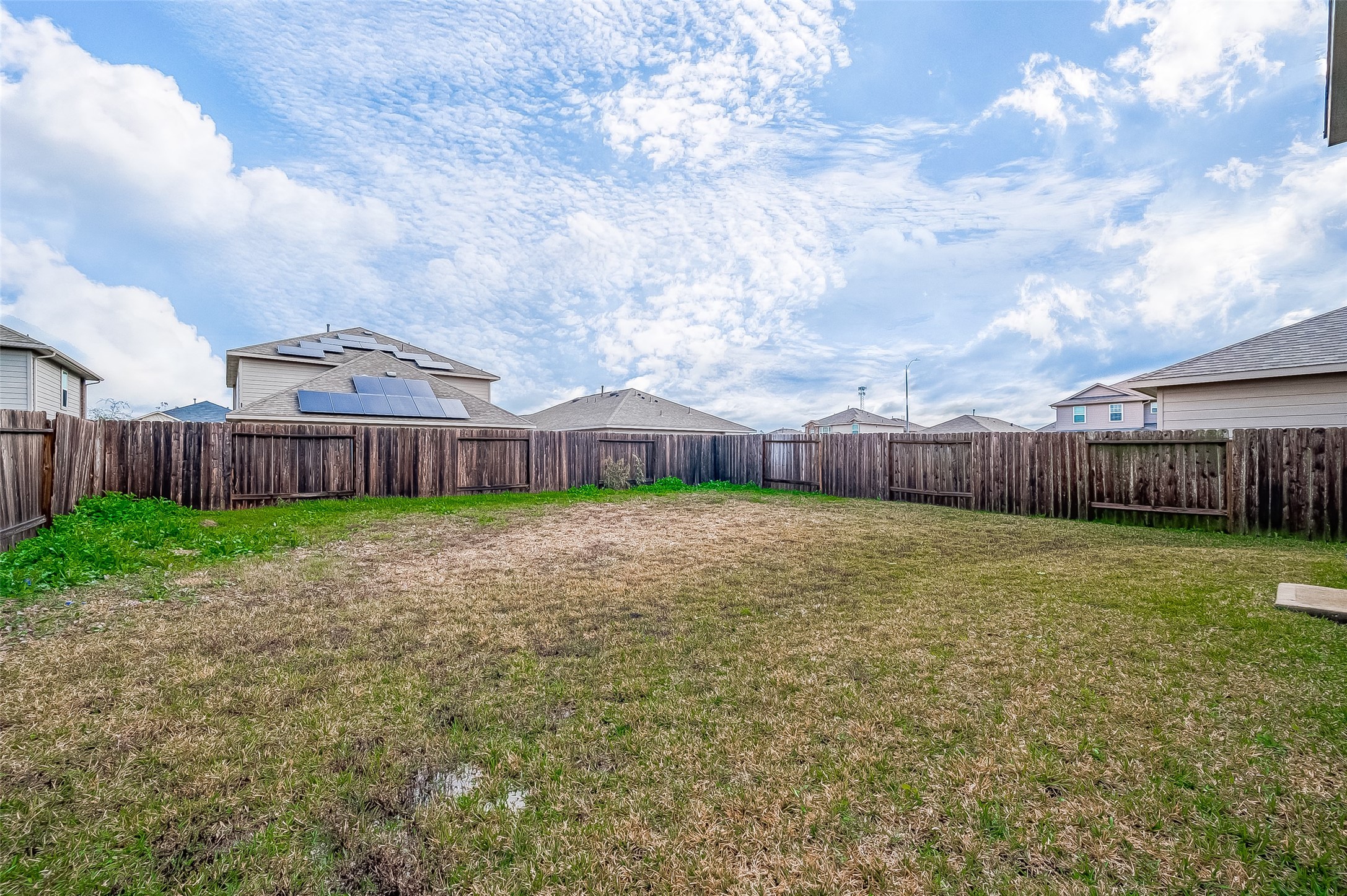 3406 Water Lilly Way Richmond, TX 77469 - Photo 41 of 44 a view of a backyard with large trees