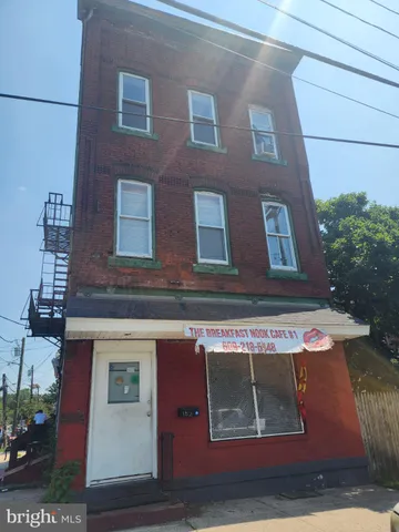 a front view of a building