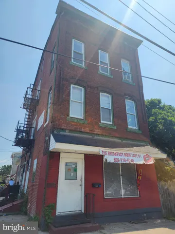 a front view of a building