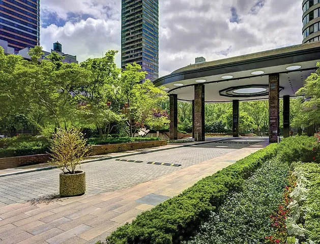 a front view of a building with entryway