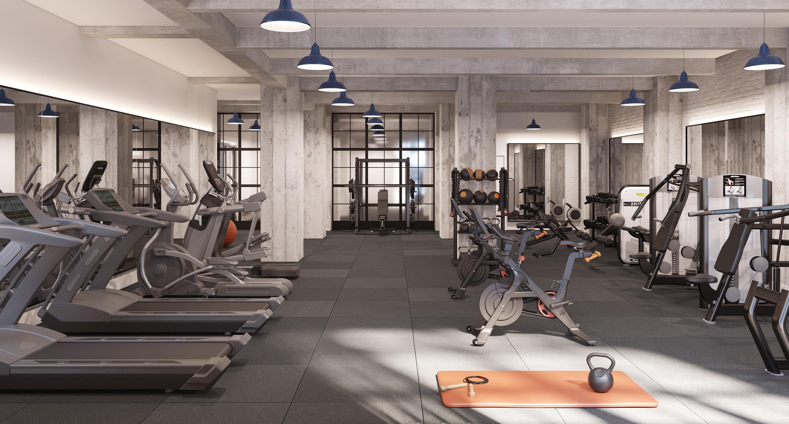 720 Clinton Street, Unit 601 Hoboken, NJ 07030 - Photo 20 of 24 a room with gym equipment