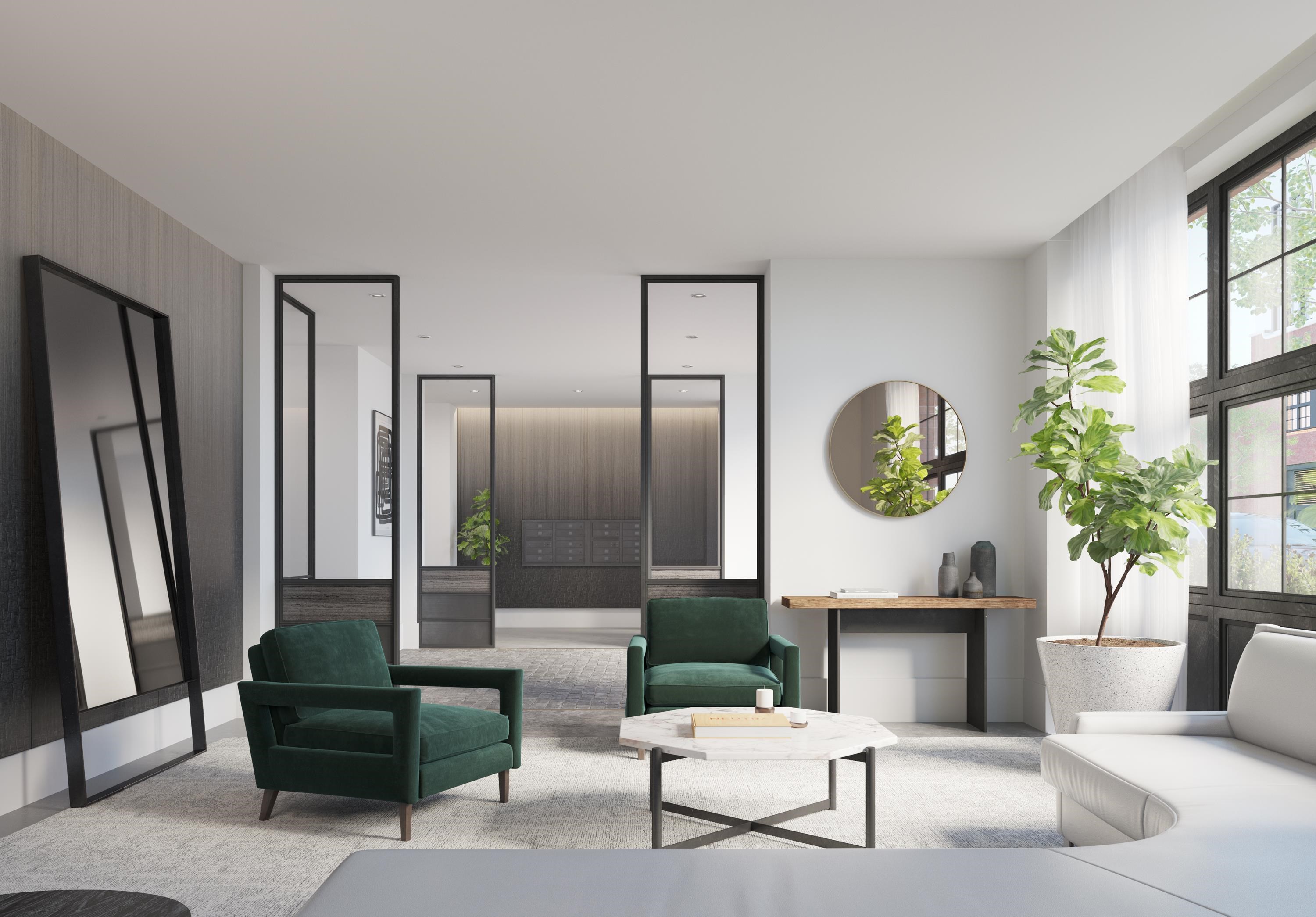 720 Clinton Street, Unit 601 Hoboken, NJ 07030 - Photo 21 of 24 a living room with furniture and a large window