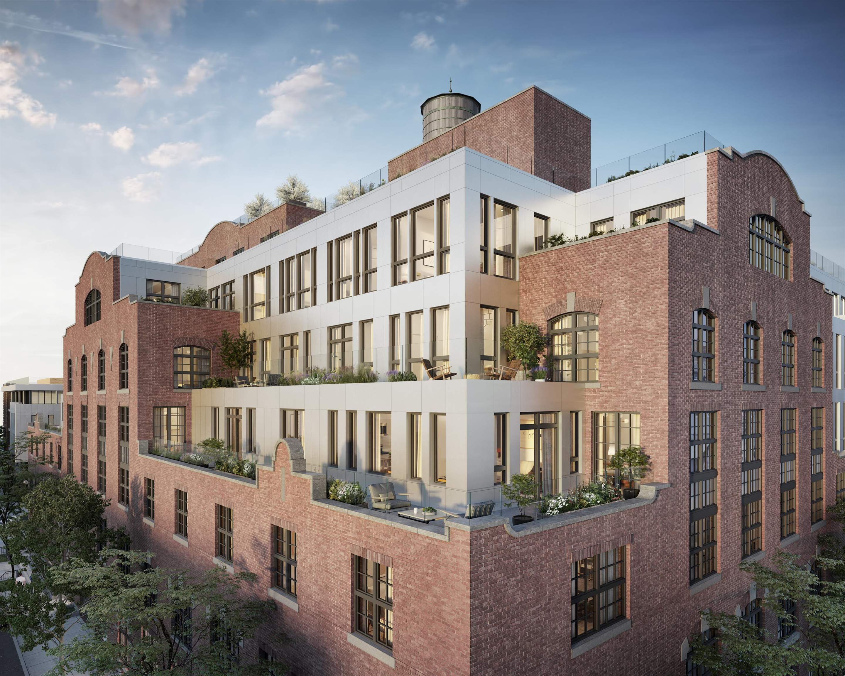 720 Clinton Street, Unit 601 Hoboken, NJ 07030 - Photo 22 of 24 a front view of a building with glass windows