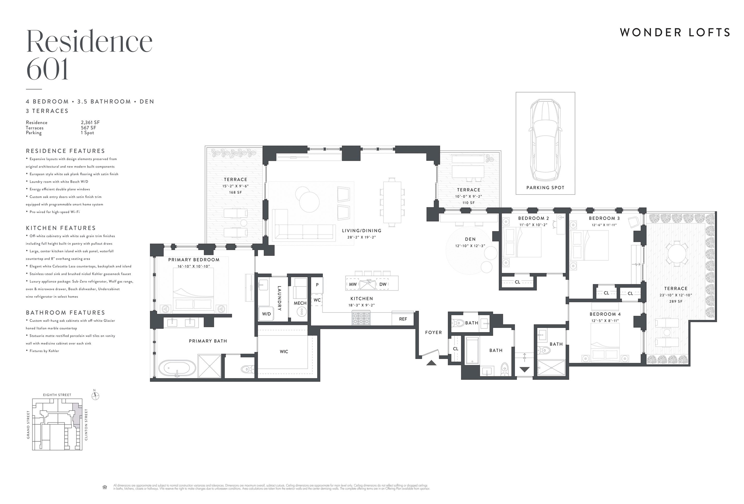 720 Clinton Street, Unit 601 Hoboken, NJ 07030 - Photo 24 of 24 a picture of a floor plan