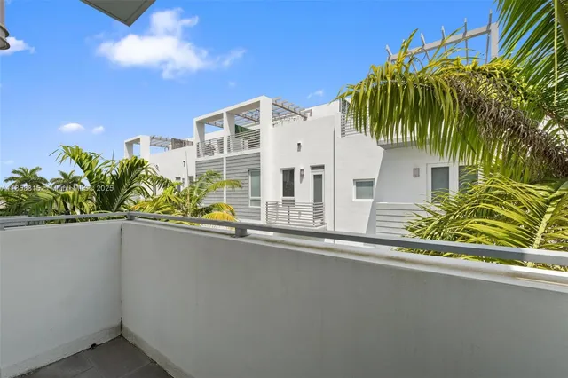 a view of city from balcony