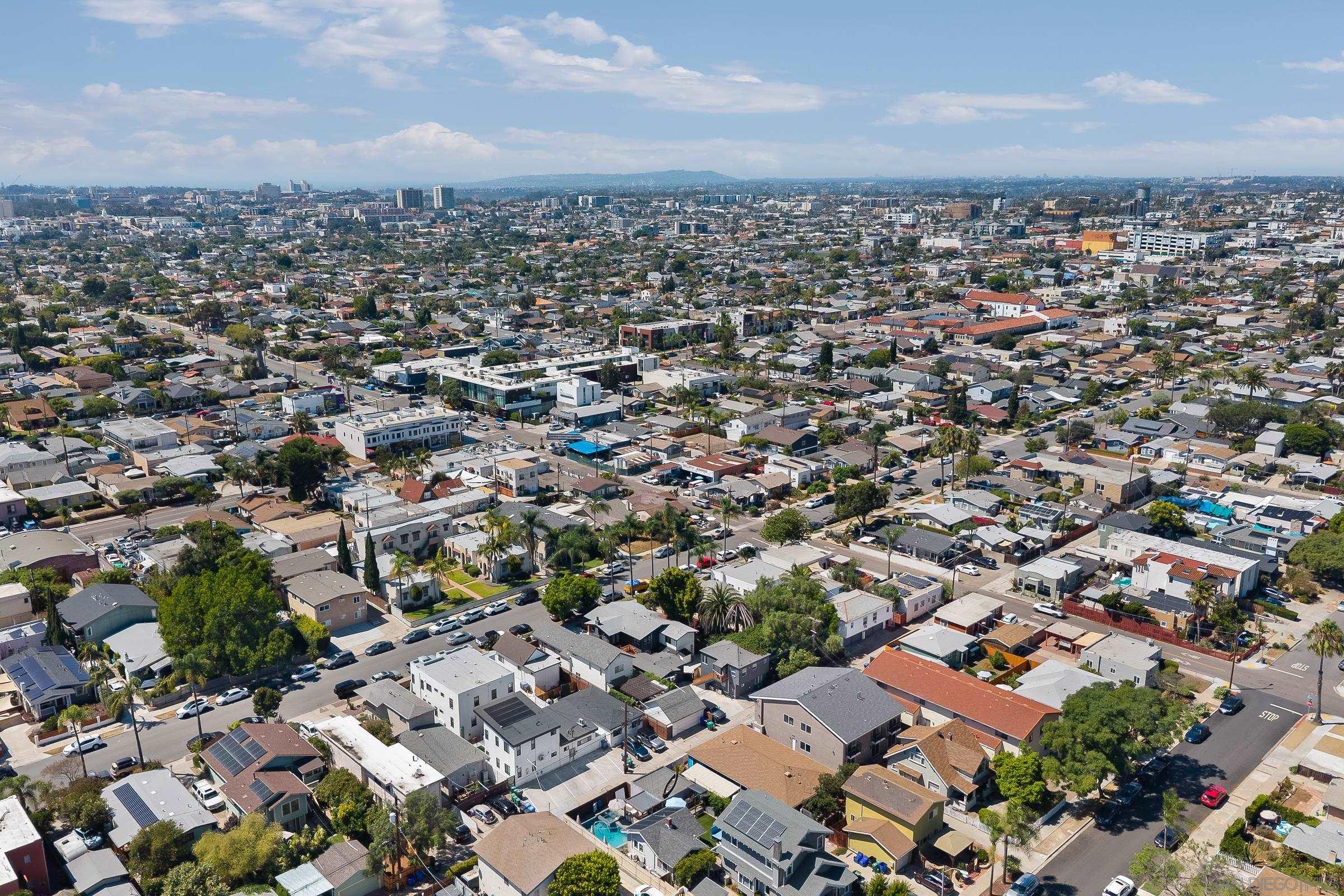 3365 Grim Avenue San Diego, CA 92104 - Photo 39 of 47 an aerial view of a city with lots of residential buildings